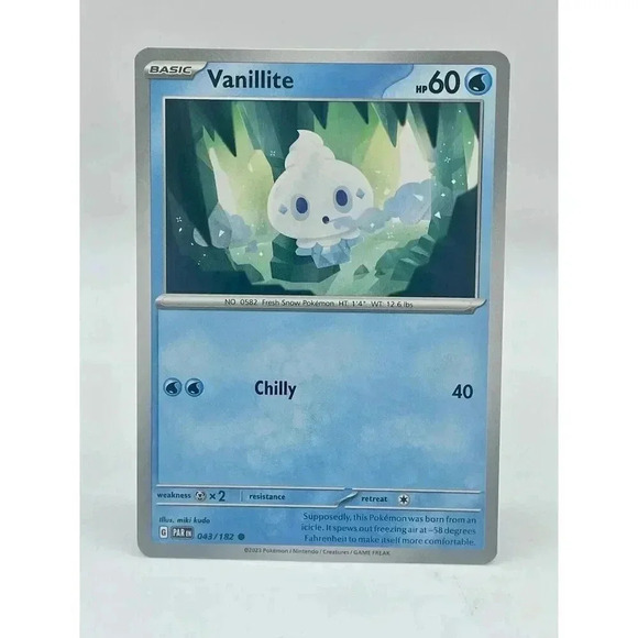Vanillite 043/182 Paradox Rift Pokemon TCG Non Holo Mint Unplayed - Picture 1 of 6